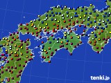 四国地方のアメダス実況(日照時間)(2020年02月05日)