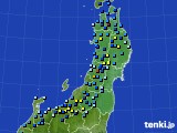 東北地方のアメダス実況(積雪深)(2020年02月06日)