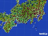 2020年02月06日の東海地方のアメダス(日照時間)