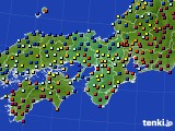 近畿地方のアメダス実況(日照時間)(2020年02月06日)