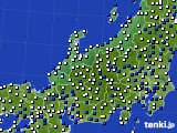 北陸地方のアメダス実況(風向・風速)(2020年02月06日)