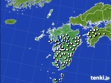 九州地方のアメダス実況(降水量)(2020年02月07日)