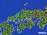 中国地方のアメダス実況(日照時間)(2020年02月07日)