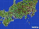 2020年02月09日の東海地方のアメダス(日照時間)