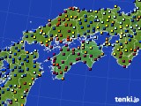 四国地方のアメダス実況(日照時間)(2020年02月09日)