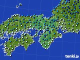 2020年02月09日の近畿地方のアメダス(気温)