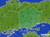 岡山県のアメダス実況(気温)(2020年02月09日)