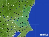 2020年02月09日の茨城県のアメダス(風向・風速)