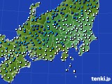 関東・甲信地方のアメダス実況(気温)(2020年02月10日)