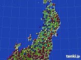 東北地方のアメダス実況(日照時間)(2020年02月11日)