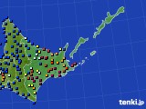 道東のアメダス実況(日照時間)(2020年02月12日)