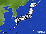 アメダス実況(風向・風速)(2020年02月12日)