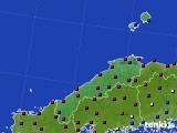 2020年02月14日の島根県のアメダス(日照時間)