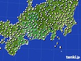 2020年02月14日の東海地方のアメダス(気温)