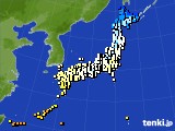 アメダス実況(気温)(2020年02月14日)