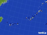 2020年02月14日の沖縄地方のアメダス(風向・風速)