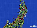 東北地方のアメダス実況(日照時間)(2020年02月15日)