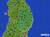 岩手県のアメダス実況(日照時間)(2020年02月15日)