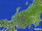 北陸地方のアメダス実況(降水量)(2020年02月16日)