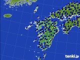 九州地方のアメダス実況(日照時間)(2020年02月16日)