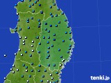 2020年02月16日の岩手県のアメダス(気温)