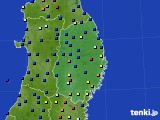 2020年02月17日の岩手県のアメダス(日照時間)