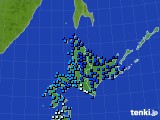 北海道地方のアメダス実況(気温)(2020年02月17日)