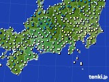 2020年02月17日の東海地方のアメダス(気温)