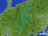 長野県のアメダス実況(気温)(2020年02月17日)