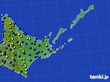 道東のアメダス実況(積雪深)(2020年02月18日)