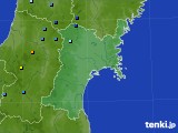 宮城県のアメダス実況(積雪深)(2020年02月18日)