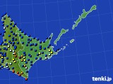 2020年02月18日の道東のアメダス(日照時間)