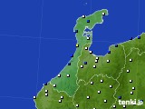 2020年02月18日の石川県のアメダス(風向・風速)