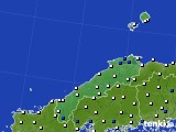 島根県のアメダス実況(風向・風速)(2020年02月18日)