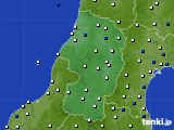 2020年02月19日の山形県のアメダス(風向・風速)