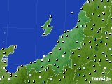 新潟県のアメダス実況(気温)(2020年02月21日)