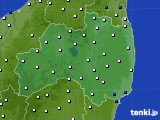 2020年02月21日の福島県のアメダス(風向・風速)