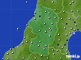 山形県のアメダス実況(風向・風速)(2020年02月21日)