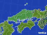 中国地方のアメダス実況(降水量)(2020年02月22日)