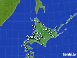 北海道地方のアメダス実況(降水量)(2020年02月23日)