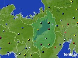 滋賀県のアメダス実況(日照時間)(2020年02月23日)