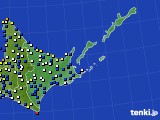 道東のアメダス実況(風向・風速)(2020年02月23日)
