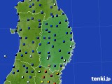 2020年02月24日の岩手県のアメダス(日照時間)