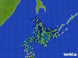 北海道地方のアメダス実況(気温)(2020年02月24日)