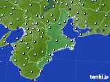 三重県のアメダス実況(風向・風速)(2020年02月24日)