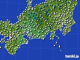 2020年02月25日の東海地方のアメダス(気温)