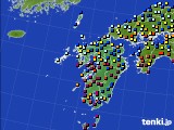 九州地方のアメダス実況(日照時間)(2020年02月27日)