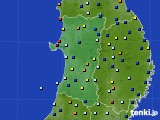 秋田県のアメダス実況(日照時間)(2020年02月27日)