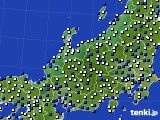 北陸地方のアメダス実況(風向・風速)(2020年02月27日)