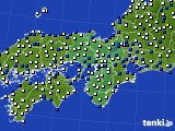 近畿地方のアメダス実況(風向・風速)(2020年02月27日)